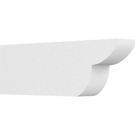 Ekena Millwork Standard Crestline Architectural Grade PVC Rafter Tail, 4"W X 8"H X 24"L RFTP04X08X24CRE